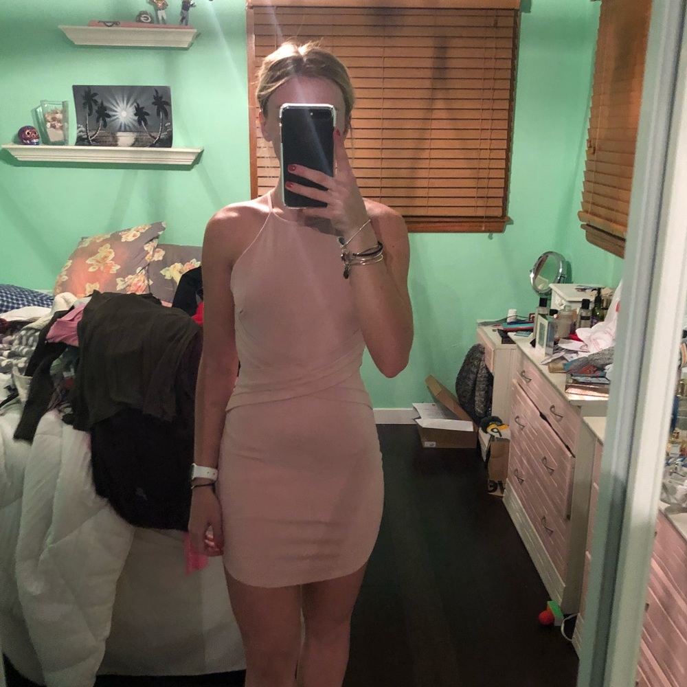 Mauve body con dress